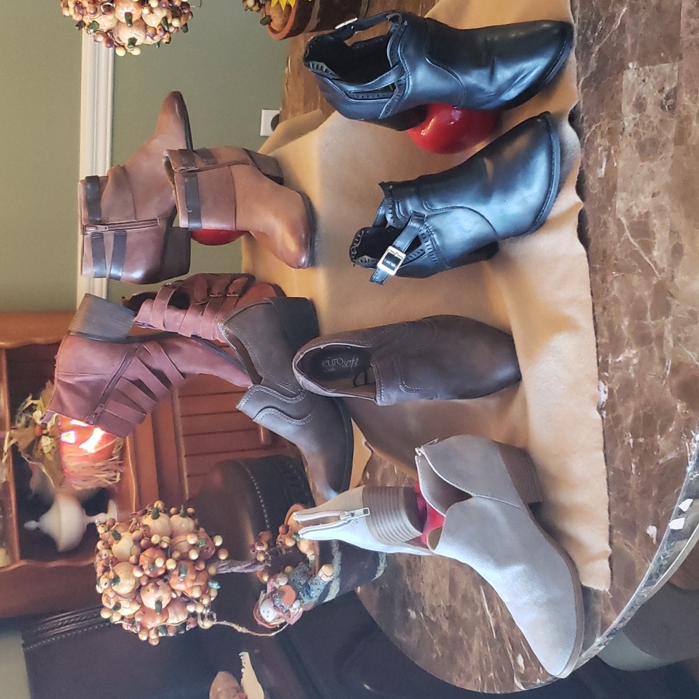 Shoe boot bundle 5 pair various makers size  7 1/2